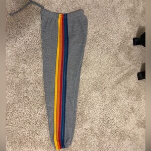 Aviator Nation Striped Joggers